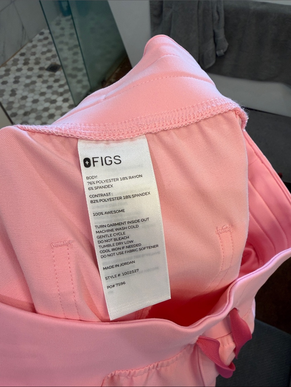 Figs Fight Club Pink Yolas - Picture 4 of 5